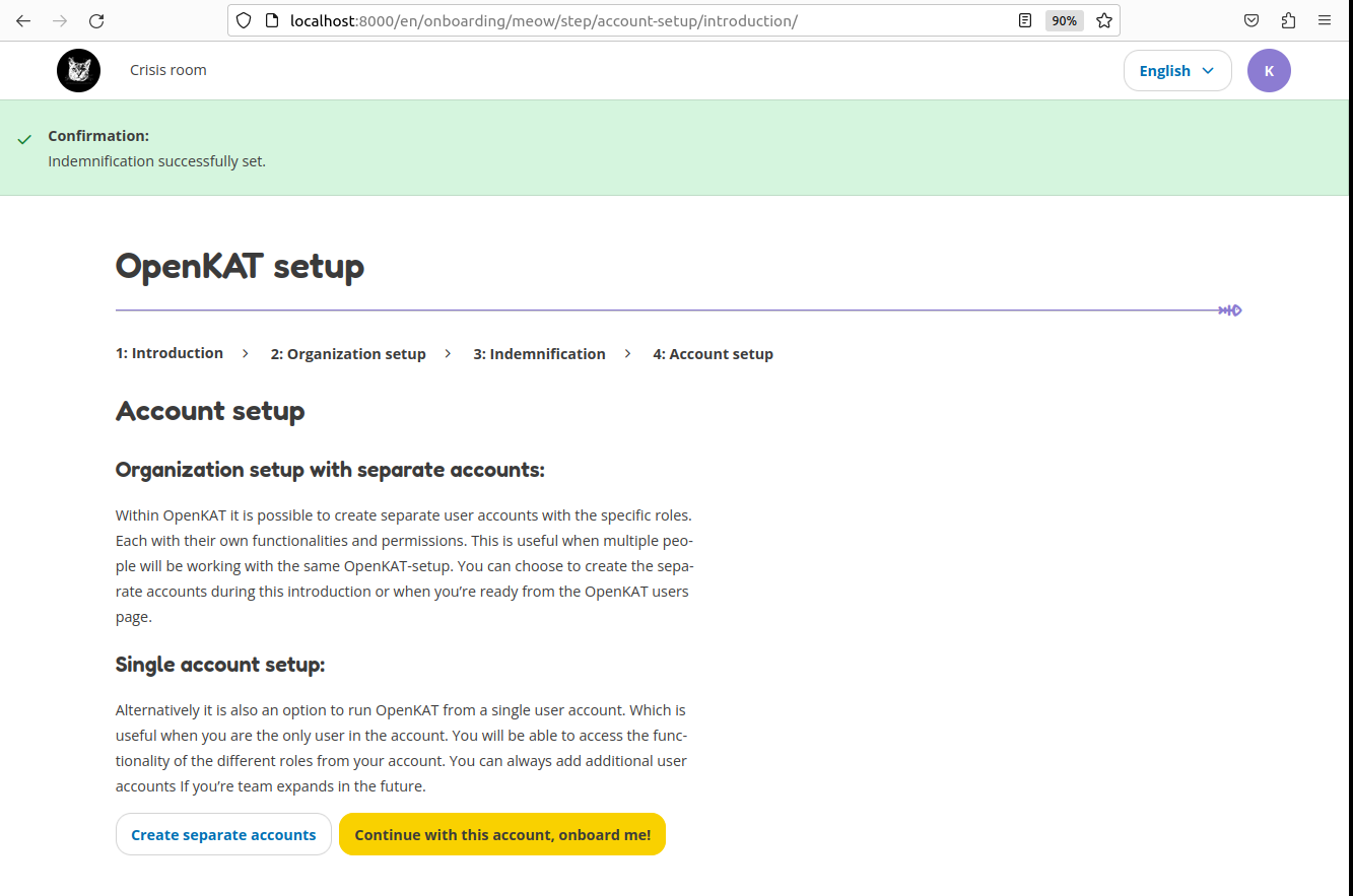 Create accounts.