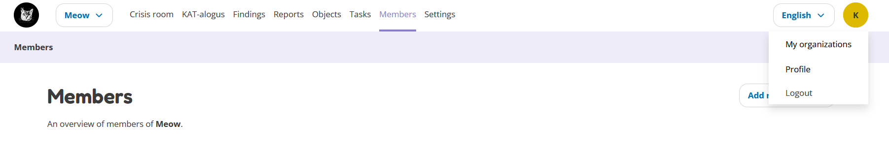 User settings